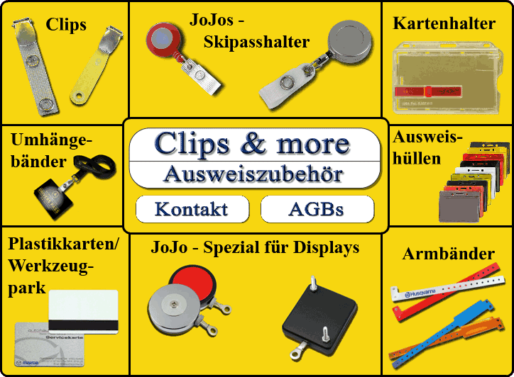 Clips & more - Ausweiszubehör